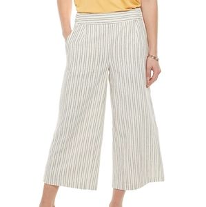 NWT APT.9 Wide-Leg Crop Mid Rise Pants